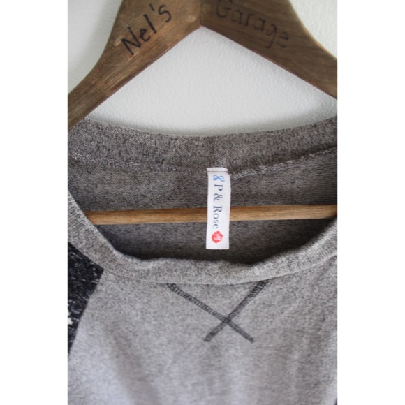 P & Rose Printed Sleeve Long Sleeve Plus Top 3XL - Picture 4 of 8